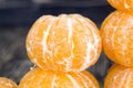 peeled orange mandarins Royalty Free Stock Photo