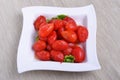 peeled plum tomatoes Royalty Free Stock Photo