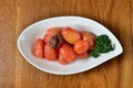 Peeled plum tomatoes Royalty Free Stock Photo