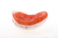 Peeled pomelo pieces isolated on white background Royalty Free Stock Photo