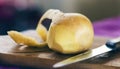 Peeled potato Royalty Free Stock Photo