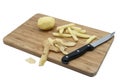 peeled potatoes Royalty Free Stock Photo