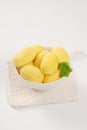 Peeled potatoes Royalty Free Stock Photo