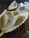 Delicious durian fruit and ready to eat Royalty Free Stock Photo