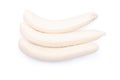 Peeled ripe banana isolated on a white background with shadow Royalty Free Stock Photo