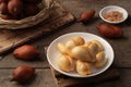 Peeled Salak (Salacca zalacca) fruit Royalty Free Stock Photo
