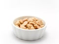 Peeled and salted peanuts Royalty Free Stock Photo