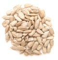 Peeled sunflower seeds Royalty Free Stock Photo