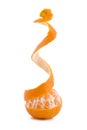 Peeled tangerine Royalty Free Stock Photo