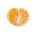 Peeled tangerine isolated