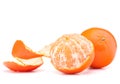 Peeled tangerine or mandarin fruit Royalty Free Stock Photo