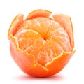 Peeled tangerine or mandarin fruit Royalty Free Stock Photo