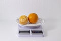 tangerines peeled and peeled on scales Royalty Free Stock Photo