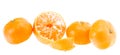 Peeled Tasty Sweet Tangerine Orange Mandarin Fruit Royalty Free Stock Photo