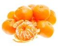 Peeled Tasty Sweet Tangerine Orange Mandarin Fruit Royalty Free Stock Photo