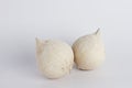 Peeled young Coconut fruits isolated