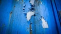 Peeling Blue Wall with Light Surface Royalty Free Stock Photo