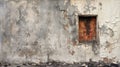peeling fire wall damage Royalty Free Stock Photo
