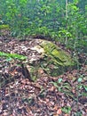 Peeling layers of granite rock outcrop Royalty Free Stock Photo