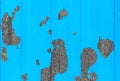 Peeling paint on galvanized sheet Royalty Free Stock Photo