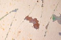 Peeling paint on an old cracked wall with rough texture Royalty Free Stock Photo