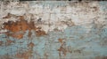 Layered Depth: Old Rotten Wood Wall With Chipped Paint