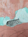 peeling wall plaster due to age Royalty Free Stock Photo