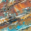 Peeling weathered hull paint Royalty Free Stock Photo