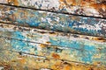 Peeling weathered hull paint Royalty Free Stock Photo