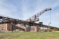 historic conveior belt and crane to transport charcoal to the power plant to produce energy