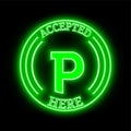 PeepCoin PCN accepted here sign