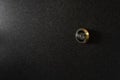Peephole lens on new metal door in apartment Royalty Free Stock Photo