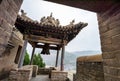 The ancient Chinese bell tower outside the gate.