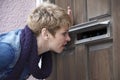 Peeping through the mail slot