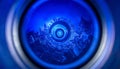 Deep Blue Digital Energy Vortex Royalty Free Stock Photo
