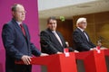 Peer Steinbruck, Sigmar Gabriel, Frank-Walter Steinmeier