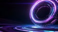 PeertoPeer Data Encryption visualized as a swirling ring of light symbolizing secure communication digital privacy data