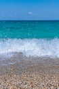 Pefkochori Beach. One of the most beautiful beaches in Peninsula Halkidiki, Greece.