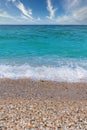 Pefkochori Beach. One of the most beautiful beaches in Peninsula Halkidiki, Greece.