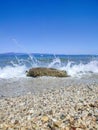 Pefkohori beach in Chalkidiki, Greece