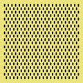 Peg board with oval holes. Yellow peg board perforated texture background for working bench tools. Vector illustration. Royalty Free Stock Photo