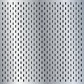 Peg board perforated texture background material with oval holes seamless pattern board vector illustration. Royalty Free Stock Photo