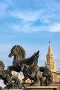 Pegasus and Clock Tower Gate Royalty Free Stock Photo