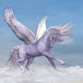 Pegasus among the Clouds Royalty Free Stock Photo