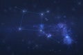 Pegasus Constellation in outer space Royalty Free Stock Photo