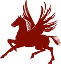 Pegasus, flying horse Royalty Free Stock Photo