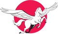 Pegasus Flying Horse Cartoon