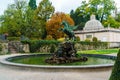 Pegasus fountain 1913 or Pegasusbrunnen in Mirabell garden, Salzburg, Austria Royalty Free Stock Photo