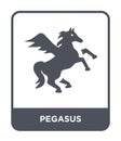 pegasus icon in trendy design style. pegasus icon isolated on white background. pegasus vector icon simple and modern flat symbol