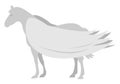 Pegasus, illustration, vector